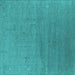 Square Machine Washable Oriental Turquoise Industrial Area Rugs, wshurb2688turq