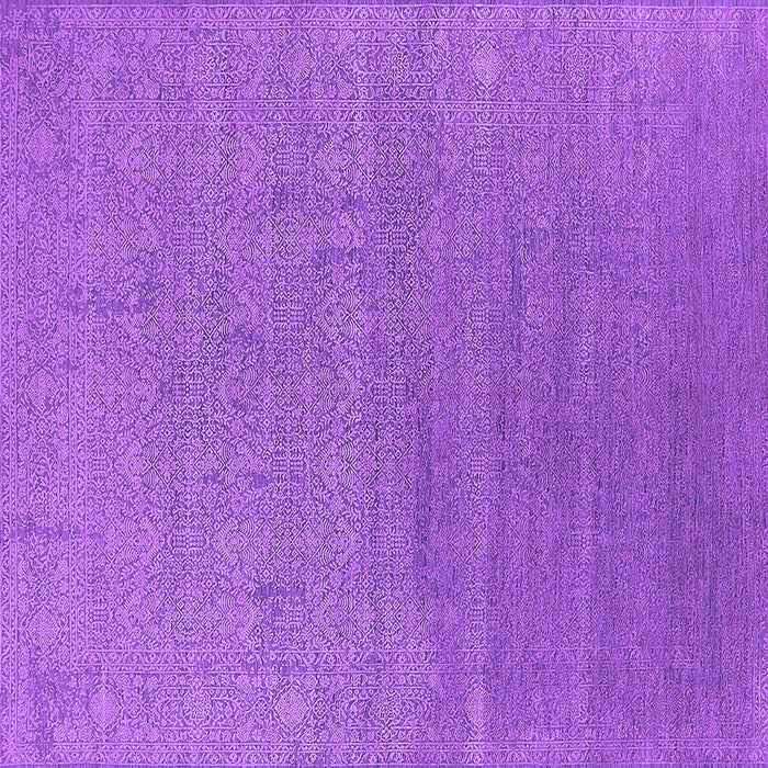 Square Oriental Purple Industrial Rug, urb2688pur