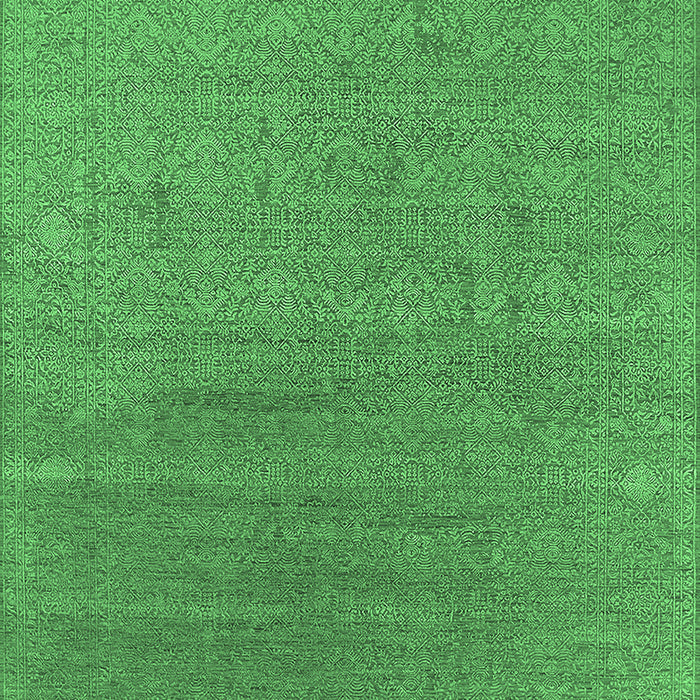 Oriental Emerald Green Industrial Rug, urb2688emgrn