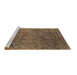 Sideview of Machine Washable Oriental Brown Industrial Rug, wshurb2689brn