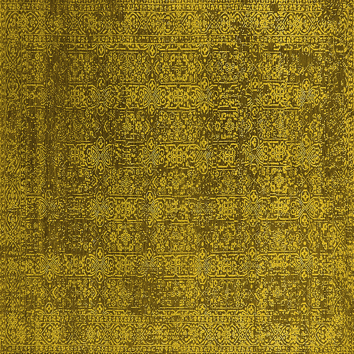Square Oriental Yellow Industrial Rug, urb2689yw
