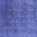 Square Oriental Blue Industrial Rug, urb2689blu