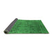 Sideview of Oriental Green Industrial Rug, urb2689grn