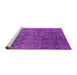 Sideview of Machine Washable Oriental Pink Industrial Rug, wshurb2689pnk