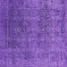 Square Oriental Purple Industrial Rug, urb2689pur