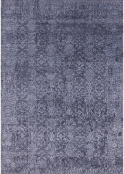 Mid-Century Modern Blue Oriental Rug, urb2689