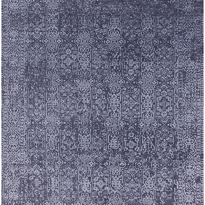 Mid-Century Modern Blue Oriental Rug, urb2689