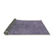 Sideview of Mid-Century Modern Purple Oriental Rug, urb2690