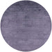 Round Machine Washable Industrial Modern Grape Purple Rug, wshurb2690