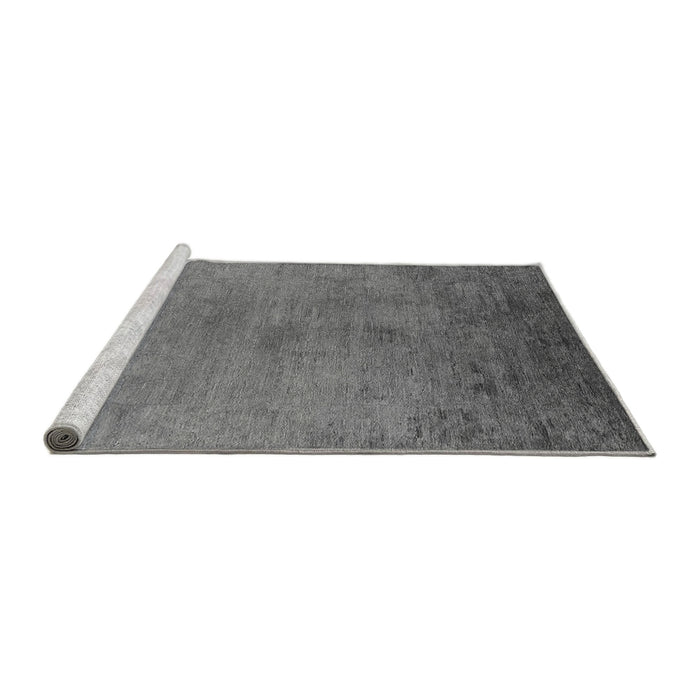 Sideview of Machine Washable Oriental Gray Industrial Rug, wshurb2690gry