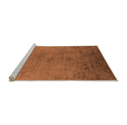 Sideview of Machine Washable Oriental Orange Industrial Area Rugs, wshurb2690org