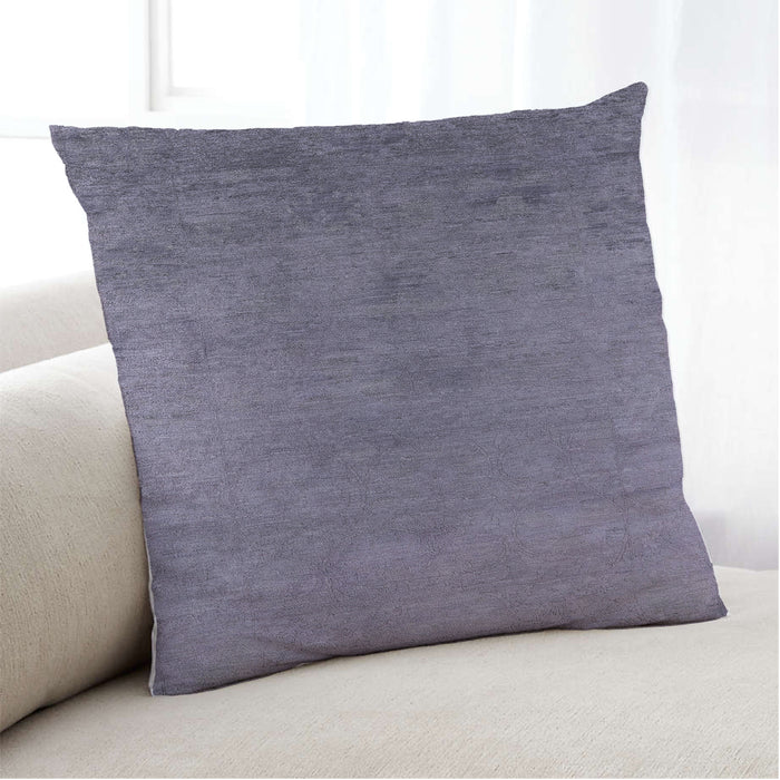 Lifestyle Image of Mid-Century Modern Urban Square Grape Purple Throw Pillow, 18 inch by 18 inch, pwurb2690