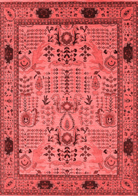 Oriental Red Traditional Rug, urb2691red