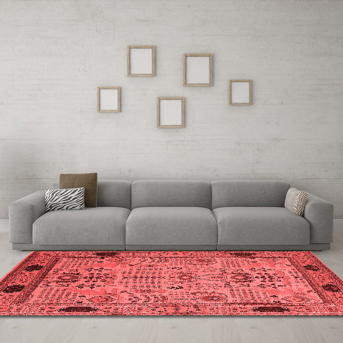 Traditional Red Washable Rugs