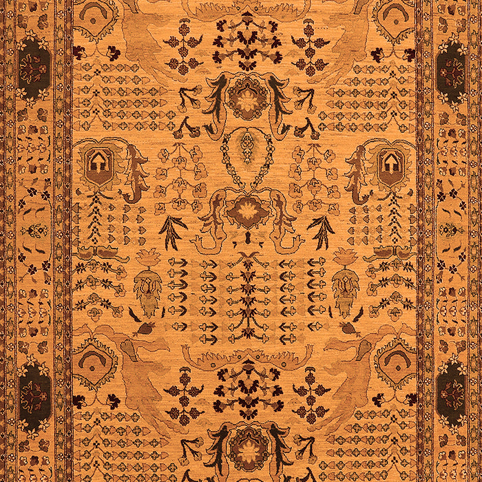 Oriental Orange Traditional Rug, urb2691org