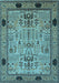 Oriental Light Blue Traditional Rug, urb2691lblu
