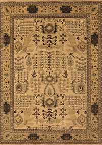 Oriental Brown Traditional Rug, urb2691brn