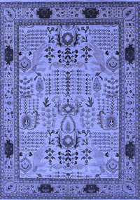 Oriental Blue Traditional Rug, urb2691blu