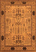 Machine Washable Oriental Orange Traditional Area Rugs, wshurb2691org