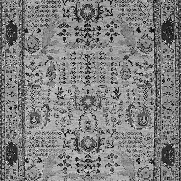 Machine Washable Oriental Gray Traditional Rug, wshurb2691gry