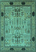 Oriental Turquoise Traditional Rug, urb2691turq