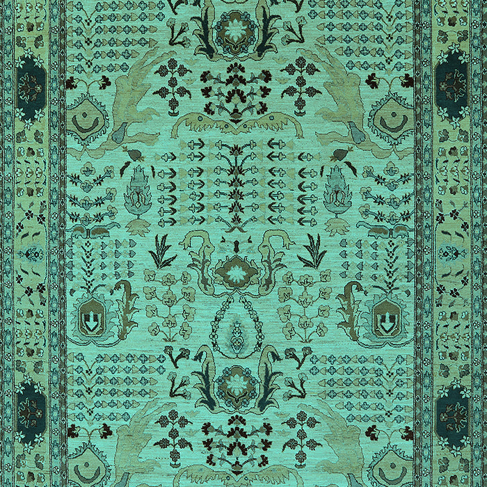 Oriental Turquoise Traditional Rug, urb2691turq