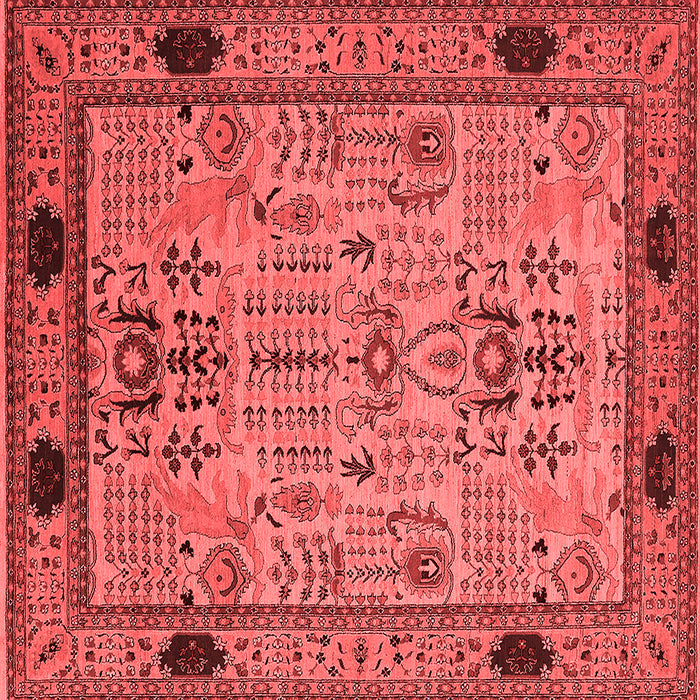 Machine Washable Oriental Red Traditional Rug, wshurb2691red