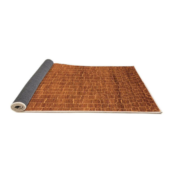 Sideview of Oriental Orange Industrial Rug, urb2692org
