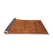 Sideview of Oriental Orange Industrial Rug, urb2692org