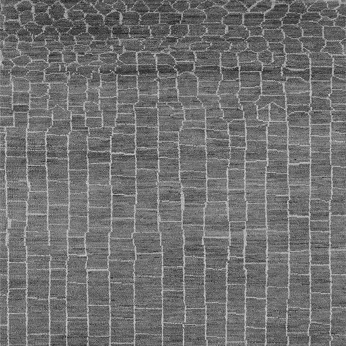 Square Machine Washable Oriental Gray Industrial Rug, wshurb2692gry