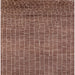 Square Mid-Century Modern Dark Sienna Brown Oriental Rug, urb2692