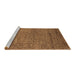 Sideview of Machine Washable Oriental Brown Industrial Rug, wshurb2692brn