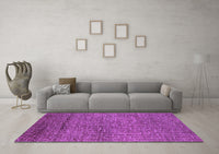 Machine Washable Oriental Purple Industrial Rug, wshurb2692pur