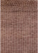 Mid-Century Modern Dark Sienna Brown Oriental Rug, urb2692