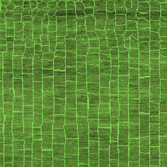 Machine Washable Oriental Green Industrial Area Rugs, wshurb2692grn