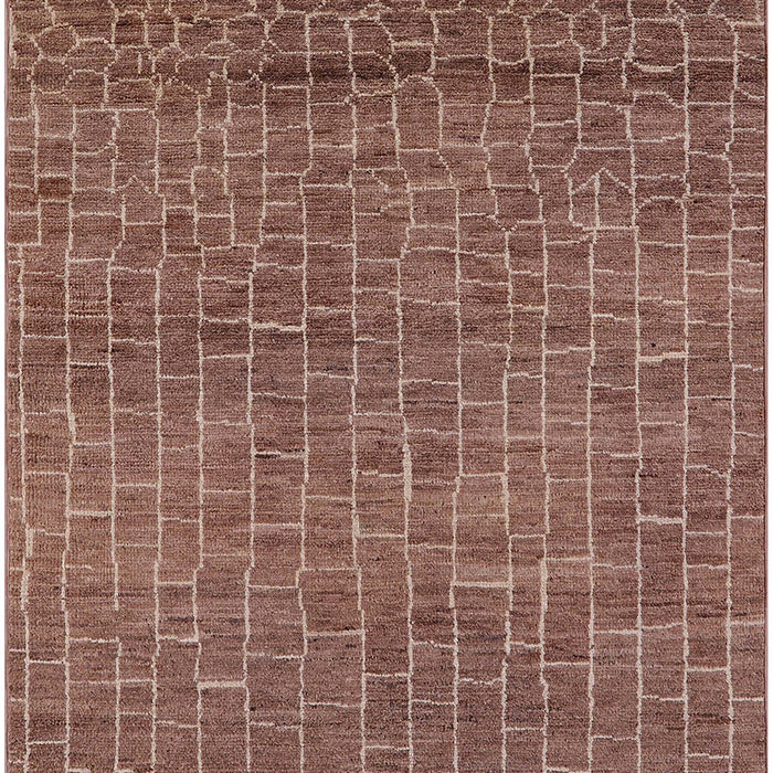 Machine Washable Industrial Modern Dark Sienna Brown Rug, wshurb2692