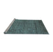 Sideview of Machine Washable Oriental Light Blue Industrial Rug, wshurb2692lblu