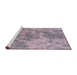 Sideview of Machine Washable Industrial Modern Pastel Violet Purple Rug, wshurb2693