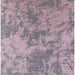 Square Mid-Century Modern Pastel Violet Purple Oriental Rug, urb2693