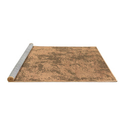 Sideview of Machine Washable Oriental Brown Industrial Rug, wshurb2693brn