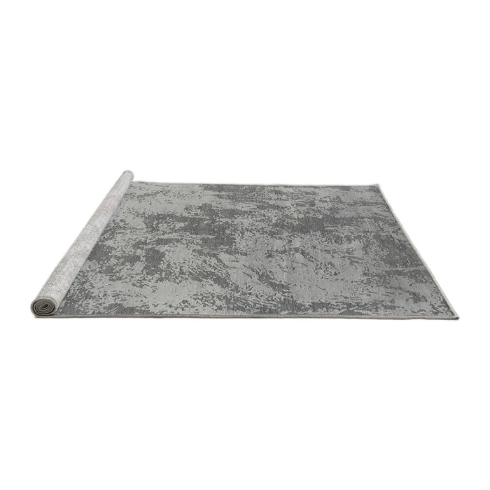 Sideview of Machine Washable Oriental Gray Industrial Rug, wshurb2693gry