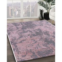 Machine Washable Industrial Modern Pastel Violet Purple Rug in a Family Room, wshurb2693