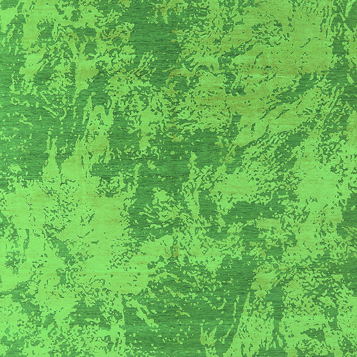 Machine Washable Oriental Green Industrial Area Rugs, wshurb2693grn