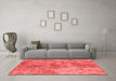 Industrial Red Washable Rugs