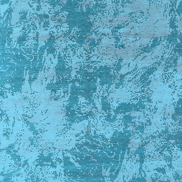 Machine Washable Oriental Light Blue Industrial Rug, wshurb2693lblu