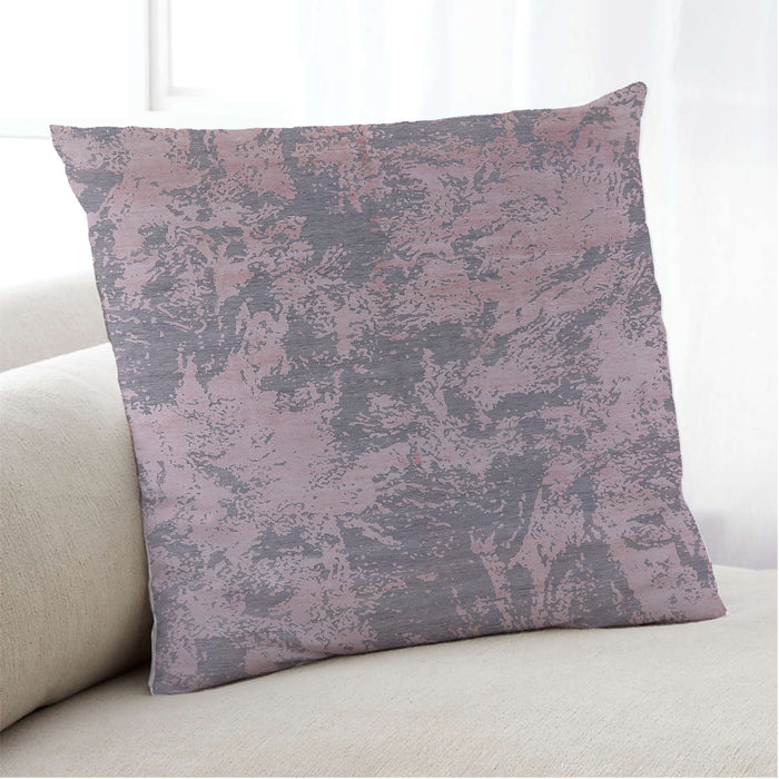 Lifestyle Image of Mid-Century Modern Urban Square Pastel Violet Purple Throw Pillow, 18 inch by 18 inch, pwurb2693