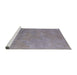 Sideview of Machine Washable Industrial Modern Dark Gray Rug, wshurb2694