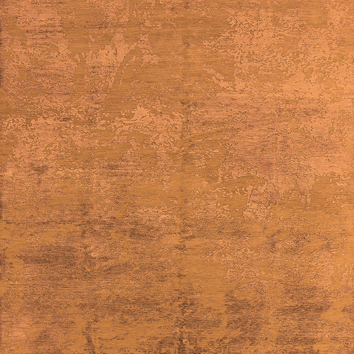 Square Oriental Orange Industrial Rug, urb2694org