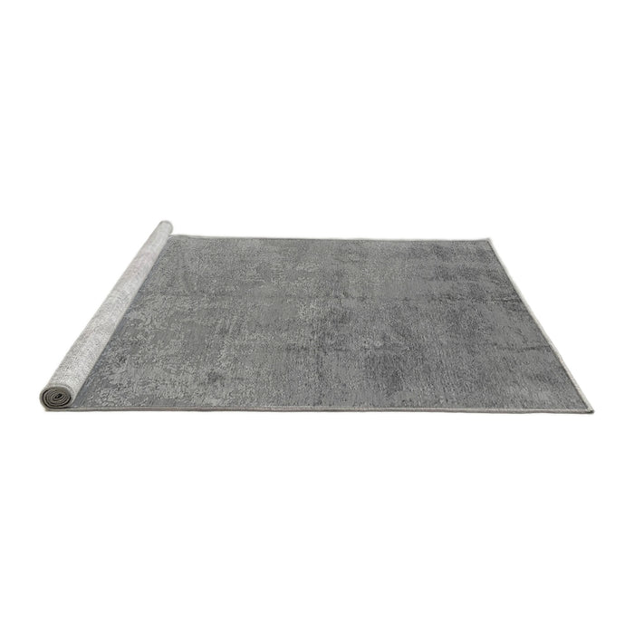 Sideview of Machine Washable Oriental Gray Industrial Rug, wshurb2694gry