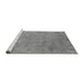 Sideview of Machine Washable Oriental Gray Industrial Rug, wshurb2694gry